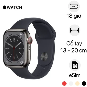 Apple Watch Series 8 41mm 4G viền nhôm dây cao su | Chính hãng VN/A