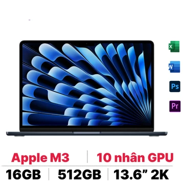 Macbook Air M3 13 inch 2024 16GB - 512GB | Chính hãng Apple Việt Nam