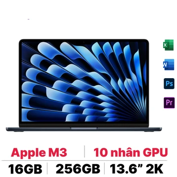 Macbook Air M3 13 inch 2024 16GB - 256GB sạc 30W | Chính hãng Apple Việt Nam
