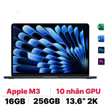 Macbook Air M3 13 inch 2024 16GB - 256GB sạc 30W - Cũ Đẹp