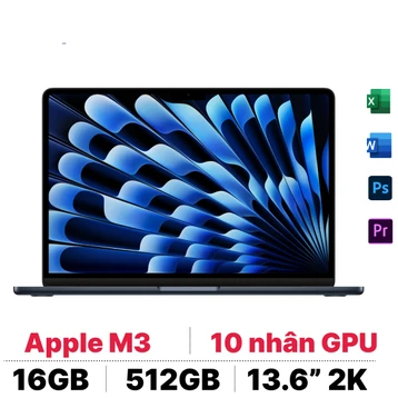 Macbook Air M3 13 inch 2024 16GB - 512GB sạc 35W - Cũ Đẹp