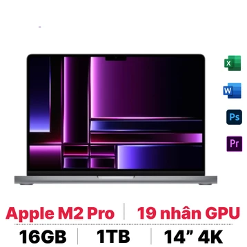 MacBook Pro 14 inch M2 Pro 2023 (12 CPU - 19 GPU 16GB 1TB 2023) - Cũ Xước Cấn