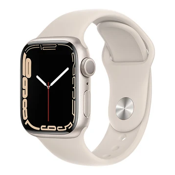 Apple Watch Series 7 45mm (GPS) Viền nhôm dây cao su - Cũ Xước Cấn