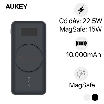Pin sạc dự phòng kiêm sạc không dây Aukey 10000mAh 10W (PB-WL02i) - Cũ