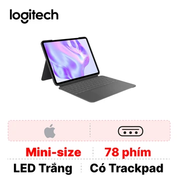 Bàn phím + Bao da iPad Pro 13 (M4/M5) Logitech Combo Touch