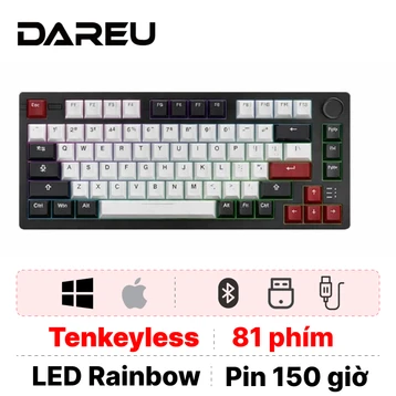 Bàn phím cơ Dareu K75 Pro White Black