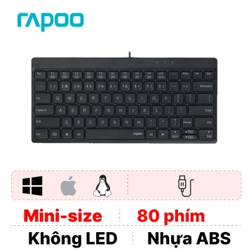 Bàn phím có dây Rapoo NK8000