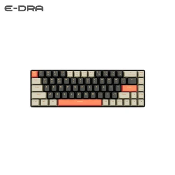 Bàn phím cơ E-Dra không dây EK368L Beta Trắng Xám