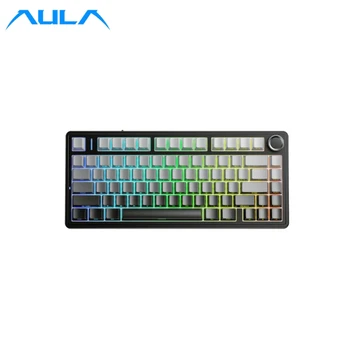 Bàn phím cơ không dây AULA F75 Pro đen
