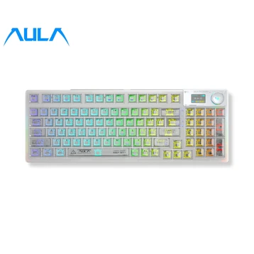 Bàn phím cơ không dây AULA F98 Pro Ice Crystal Switch