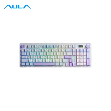 Bàn phím cơ không dây AULA S98 Pro Xanh Dương Trắng Tím