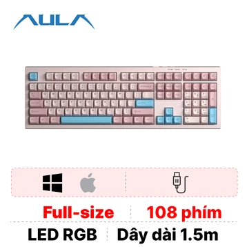 Bàn phím Gaming có dây Aula S102