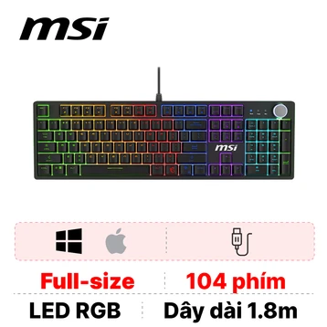 Bàn phím Gaming có dây MSI Force GK320