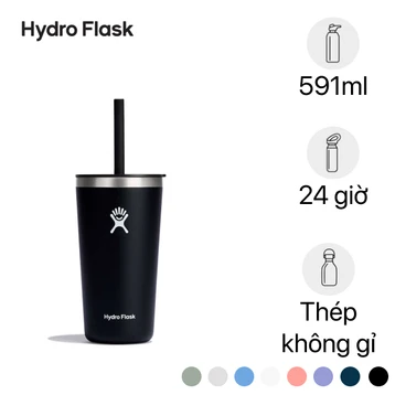 Ly nước giữ lạnh Hydro Flask Around Tumbler Straw Lid 20 OZ 591ml