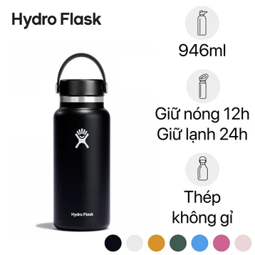 Bình giữ nhiệt Hydro Flask Wide Flex Straw Cap 946ml W32BTS
