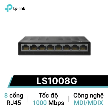 Bộ chia mạng TP-Link LS1008G 8-Port 10/100/1000 Mbps