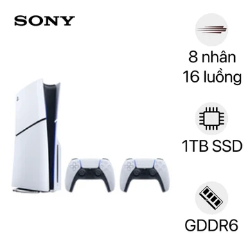 Máy chơi game Sony Playstation 5 Slim hai tay cầm