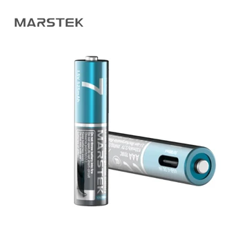 Bộ pin tiểu sạc lại Marstek 4 pin AAA kèm cáp 4 cổng USB-C 7018C