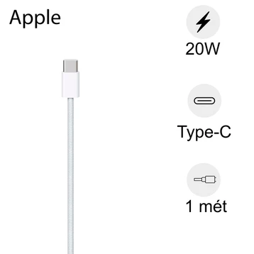 Cáp USB-C to Type-C Apple MQKJ3ZA/A dây dù 1m 