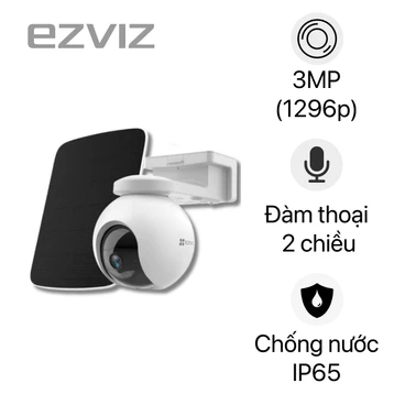 Camera năng lượng mặt trời ngoài trời 360 độ 3MP EZVIZ EB8 Kit hỡ trợ 4G