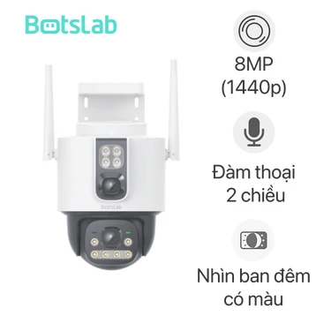 Camera IP ngoài trời 360 độ 8MP Botslab W315 Fullcolor 2 ống kính
