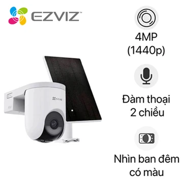 Camera năng lượng mặt trời ngoài trời 360 độ 4MP EZVIZ HB8 Lite Kit