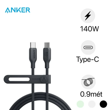 Cáp Anker 544 USB-C to USB-C 140W 0.9 mét A80F1