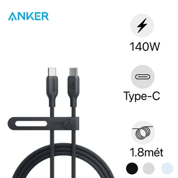 Cáp Anker 544 USB-C to USB-C 140W 1.8M A80F2H11/A80F2H21