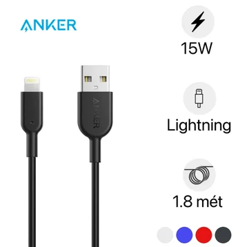 Cáp Lightning Anker PowerLine II A8433 1.8m  