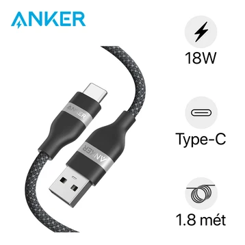 Cáp Anker USB-A to C Work with CarPlay A82G2