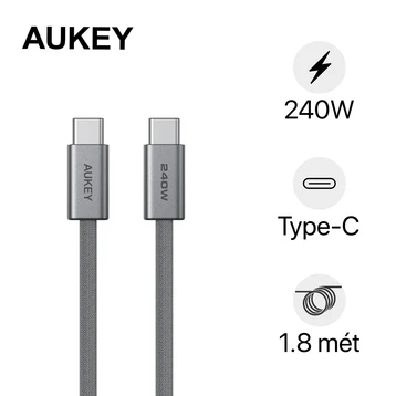 Cáp Aukey CB-DCC242 C-C 240W 1.8M