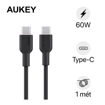 Cáp Aukey và truyền dữ liệu C-C 60W 480Mbps CB-DCC67