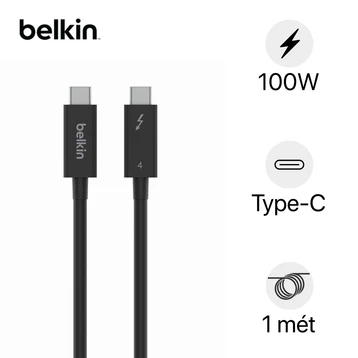 Cáp Belkin Thunderbolt 4 USB-C 100W UHD 8K 1m INZ003