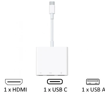 Cáp chuyển đổi Apple USB-C Digital AV Multiport MUF82ZA | Chính hãng Apple Việt Nam