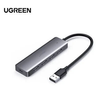 Hub chuyển đổi Ugreen 4 cổng USB 3.0 + Micro USB, vỏ mạ kim loại, siêu mỏng CM219 50985
