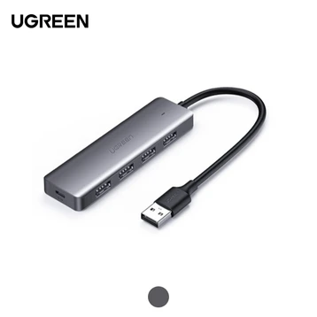 Hub chuyển đổi Ugreen 4 cổng USB 3.0 + Micro USB, vỏ mạ kim loại, siêu mỏng CM219 50985