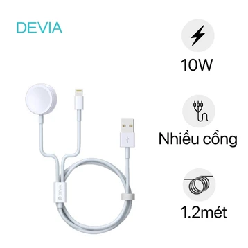 Cáp Devia Smart series 2 in 1 Lightning  Apple Watch