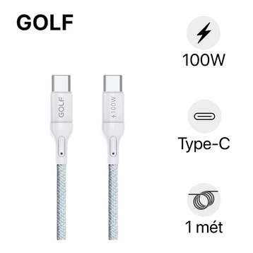 Cáp Golf USB-C to C 100W dài 1m GC-102X