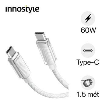Cáp Innostyle CrystalShine USB-C to C dài 1.5m SCC150