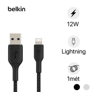 Cáp Lightning Belkin CAA002BT1 1m