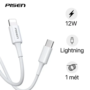 Cáp Pisen Quick Mr White USB-C to Lightning 1m CL-PD-100