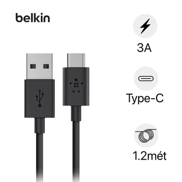 Cáp Type C Belkin F2CU032BT04 1.2m Vỏ nhựa