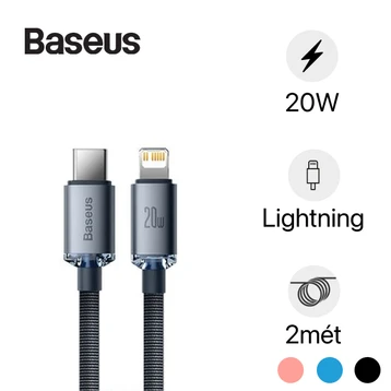 Cáp Baseus Crystal Shine Type-C to Lightning 2M