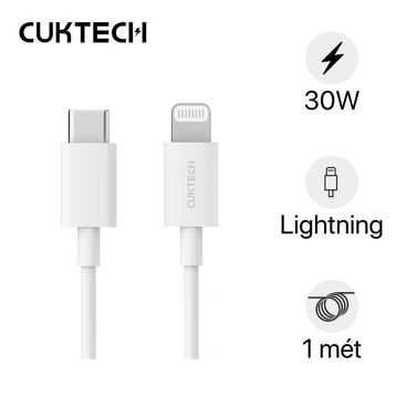 Cáp Cuktech Type-C to Lightning dài 1m AL870