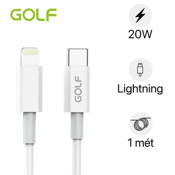Cáp Golf Type-C to Lightning PF 20W GC-81P 1 mét