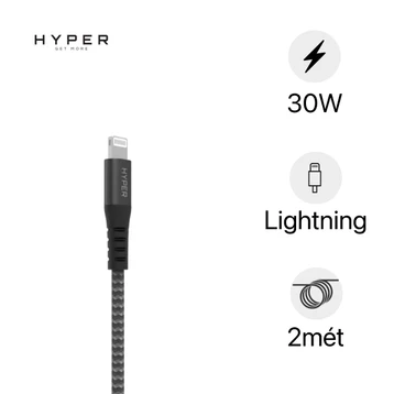 Cáp Hyperdrive Tough 2m MFI (USB-C to Lightning) HD-CLB523