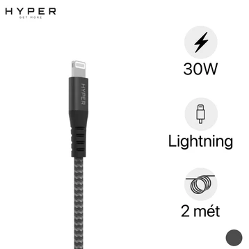 Cáp Hyperdrive Tough 2m MFI (USB-C to Lightning) HD-CLB523