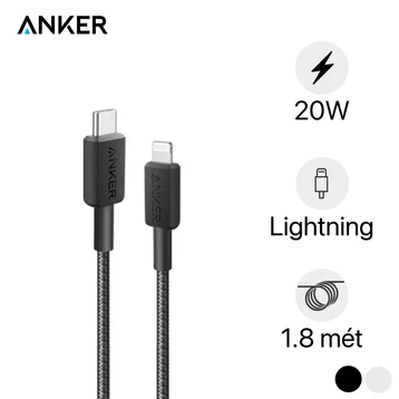 Cáp Anker 322 USB-C TO USB-L 1.8m Nylon A81B6H - Cũ