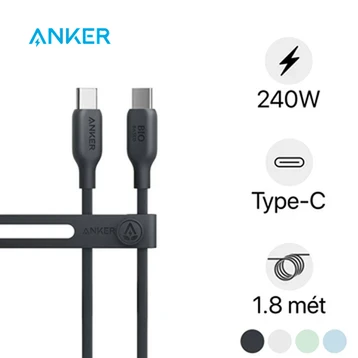 Cáp sạc Anker 543 USB-C to USB-C dài 1.8m A80E2