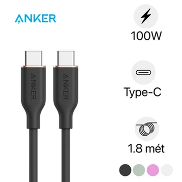 Cáp USB-C to USB-C Anker Powerline Flow III 100W  A8553 1.8m
